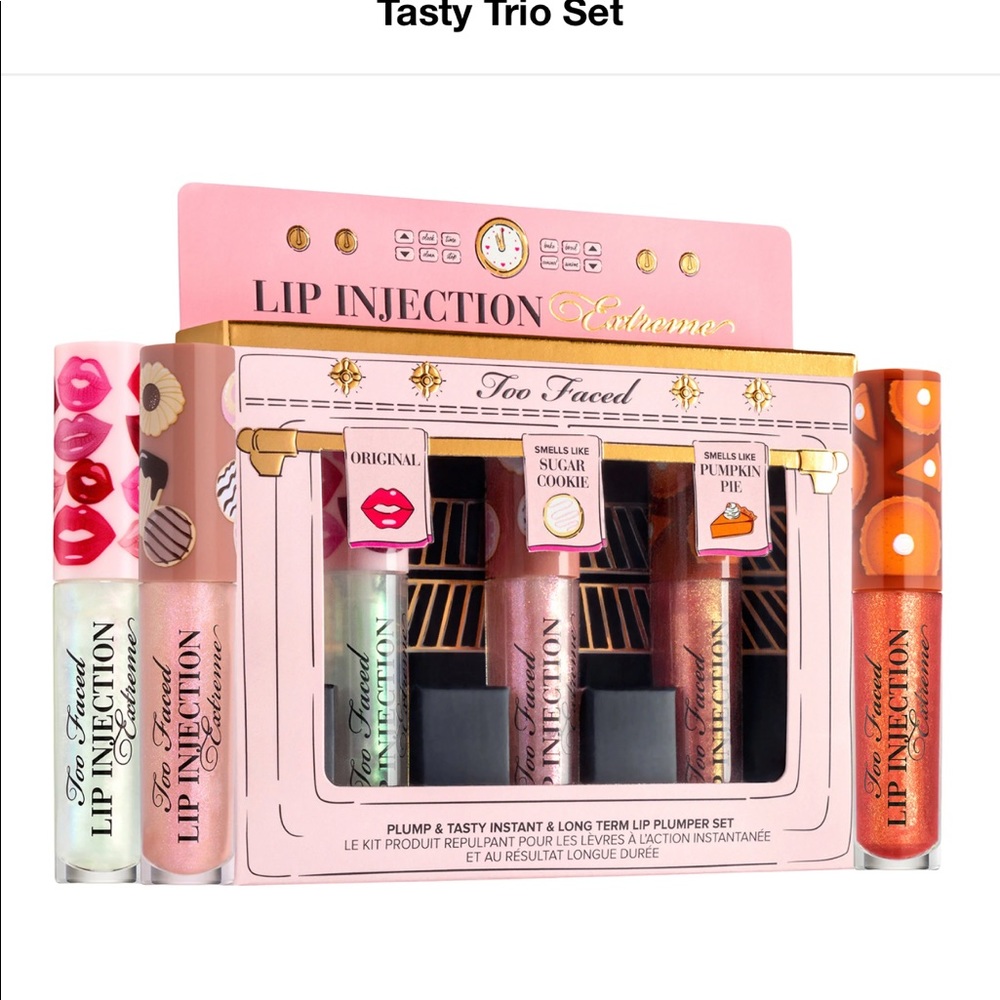 too faced lip injection trio set